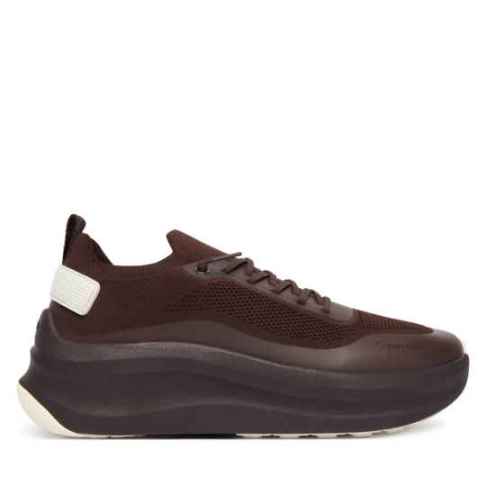 Zdjęcie produktu Sneakersy Calvin Klein Chunky Runner Lace Up Sock Knit YW0YW02033 Brązowy