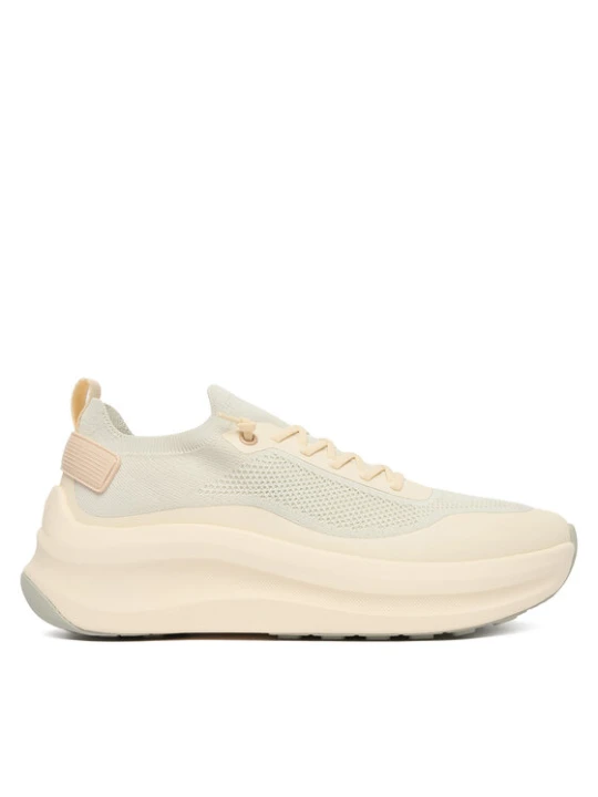 Zdjęcie produktu Sneakersy Calvin Klein Chunky Runner Lace Up Sock Knit YW0YW02033 Écru Kremowy