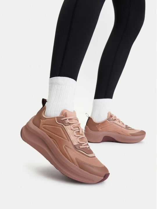 Zdjęcie produktu Sneakersy Calvin Klein Chunky Runner Laceup Hf Blst Ny HW0HW03111 Brązowy
