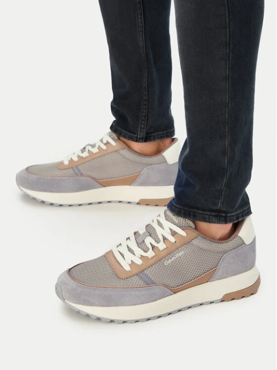Zdjęcie produktu Sneakersy Calvin Klein City Runner Laceup Ny-Rec Su HM0HM02215 Beżowy