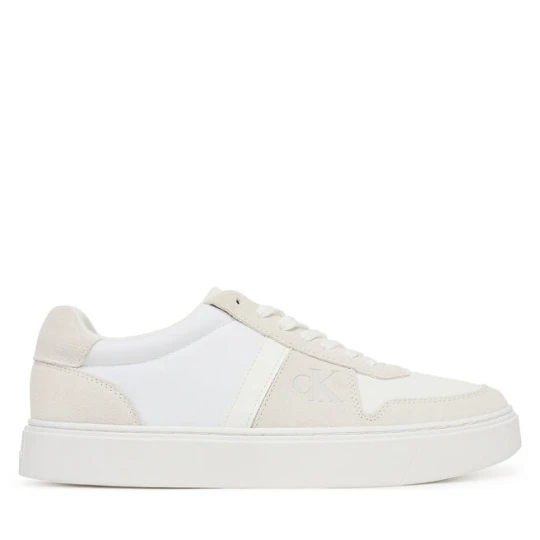 Zdjęcie produktu Sneakersy Calvin Klein Classic Cups Lace Mix Emb Tongue YM0YM01395 Biały