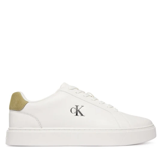 Zdjęcie produktu Sneakersy Calvin Klein Classic Cupsole Laceup Lth YM0YM01435 Biały