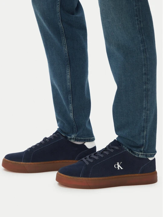 Zdjęcie produktu Sneakersy Calvin Klein Classic Cupsole Laceup Su YM0YM01434 Granatowy