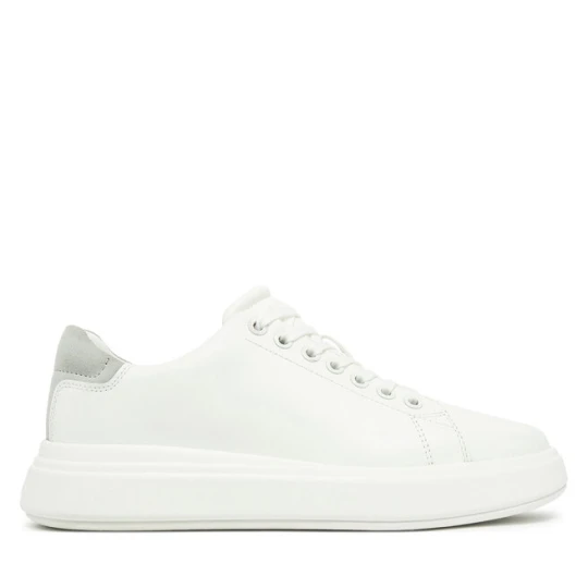 Zdjęcie produktu Sneakersy Calvin Klein Cupsole Lace Up - Suede Bt HW0HW02404 Biały