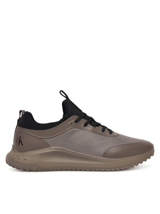Zdjęcie produktu Sneakersy Calvin Klein Eva Runner Laceup Sock Mat Mix YM0YM01443 Brązowy