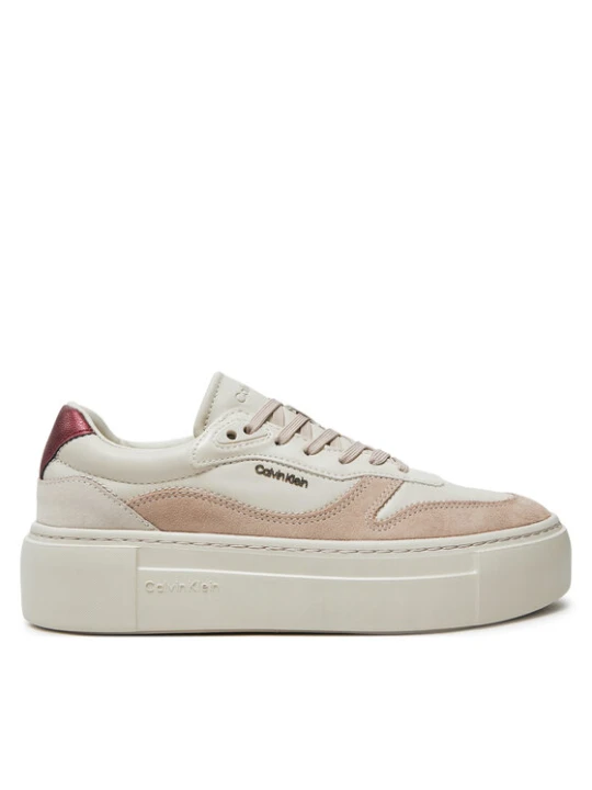 Zdjęcie produktu Sneakersy Calvin Klein Ff Cupsole Lace Up W / Ml Mix M HW0HW02125 Beżowy