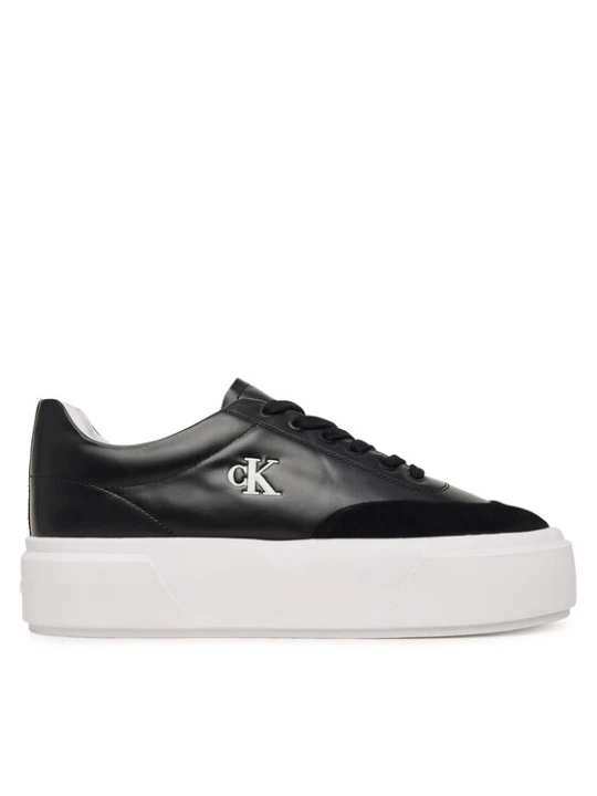 Zdjęcie produktu Sneakersy Calvin Klein Flatform Lace Up Tcap Lth-Su HW0HW03438 Czarny