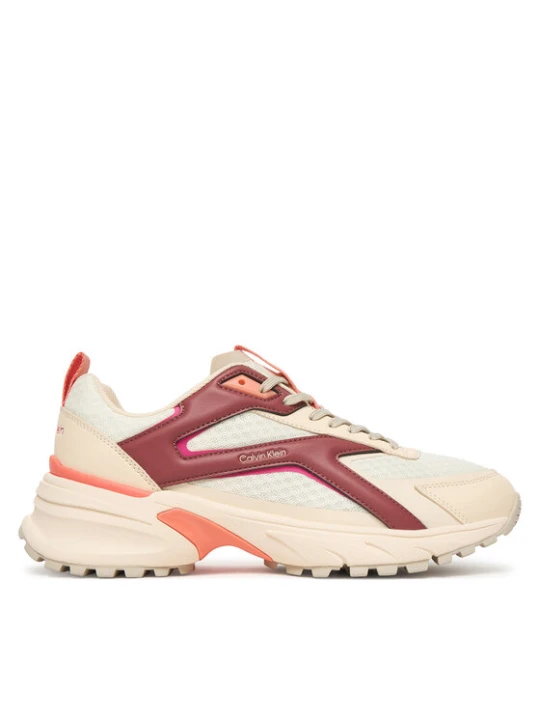 Zdjęcie produktu Sneakersy Calvin Klein Hike Run Ckstripe Mesh HW0HW03002 Beżowy jasny