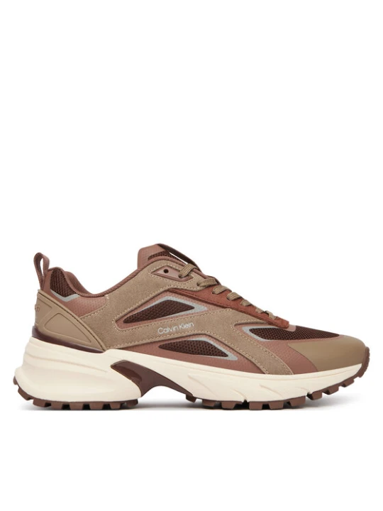 Zdjęcie produktu Sneakersy Calvin Klein Hike Runner Ck Stripe Refl Su HW0HW03107 Brązowy