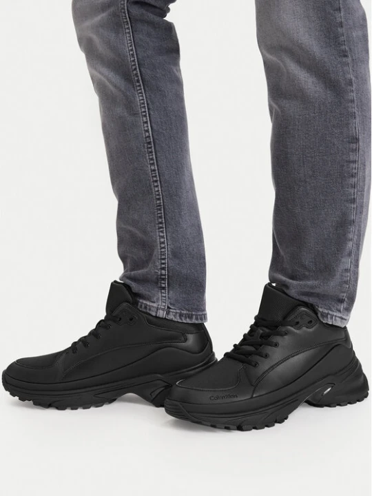 Zdjęcie produktu Sneakersy Calvin Klein Hike Runner Mid Laceup Tech Mix YM0YM01418 Czarny