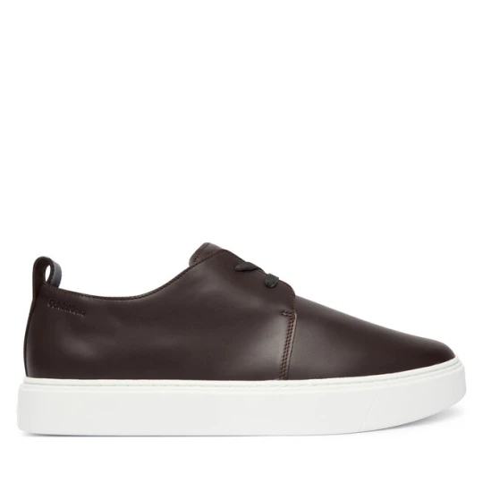 Zdjęcie produktu Sneakersy Calvin Klein Hybrid Clean Cup Derby Lth HM0HM02011 Bordowy