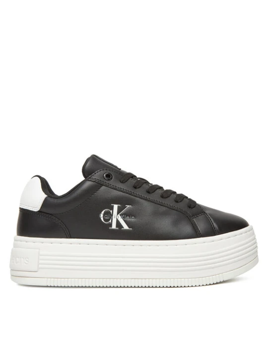 Zdjęcie produktu Sneakersy Calvin Klein Jeans Bold Flatf Low Lace Lth YW0YW01878 Czarny