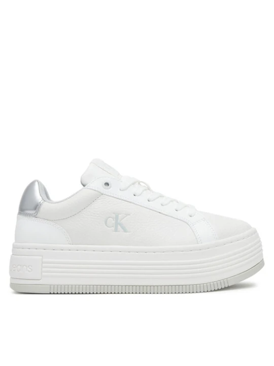 Zdjęcie produktu Sneakersy Calvin Klein Jeans Bold Flatf Low Lace Mg YW0YW01766 Biały
