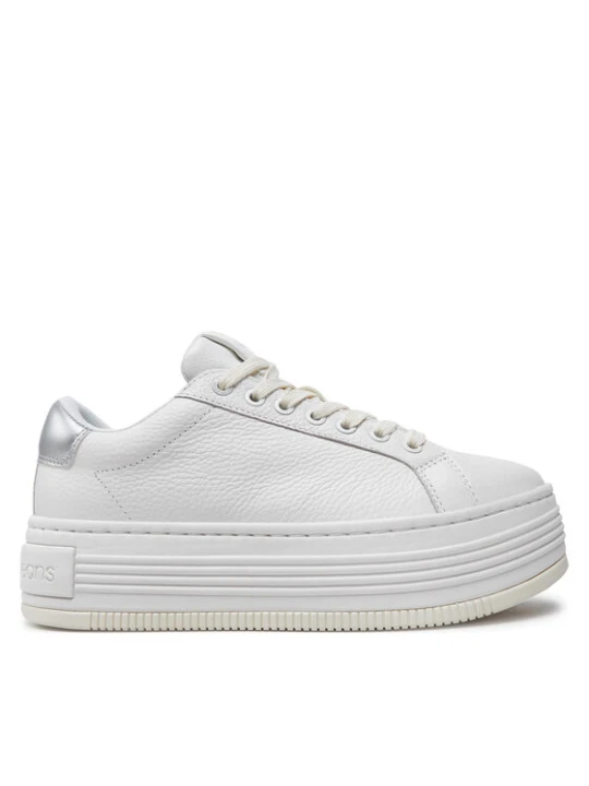Zdjęcie produktu Sneakersy Calvin Klein Jeans Bold Flatf Low Mix Ohb YW0YW01632 Biały
