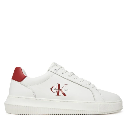 Zdjęcie produktu Sneakersy Calvin Klein Jeans Chunky Cupsole Monologo YM0YM01317 Biały