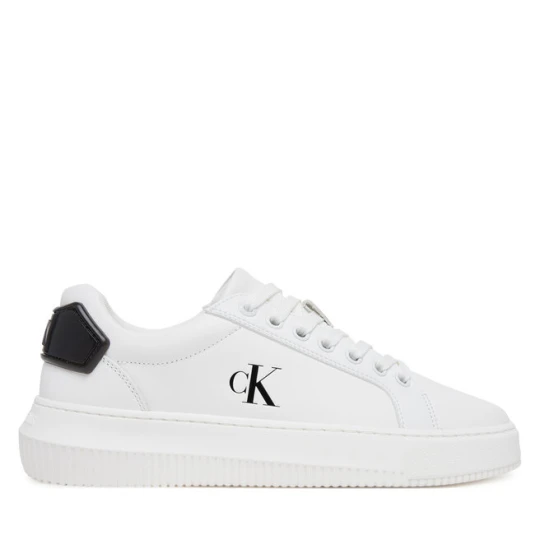 Zdjęcie produktu Sneakersy Calvin Klein Jeans Chunky Cupsole Ru Patch Lth Wn YW0YW01846 Biały