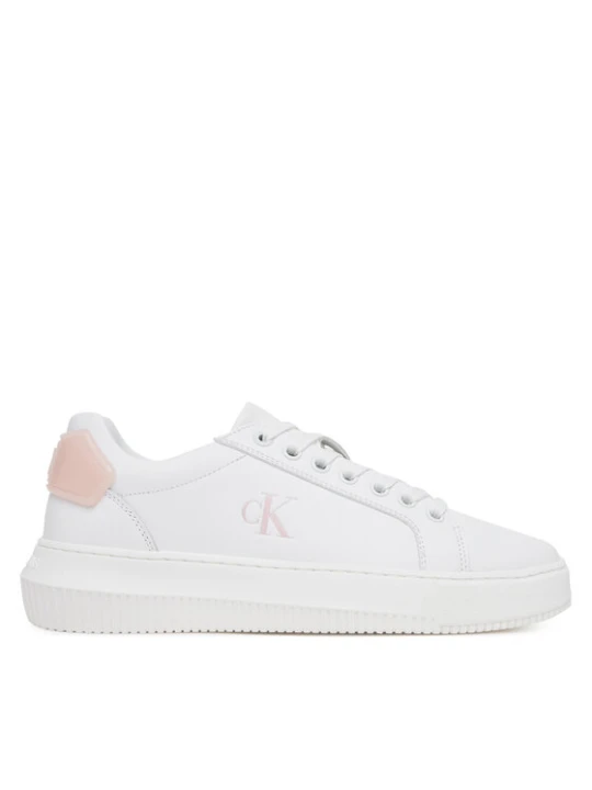 Zdjęcie produktu Sneakersy Calvin Klein Jeans Chunky Cupsole Ru Patch Lth Wn YW0YW01846 Biały