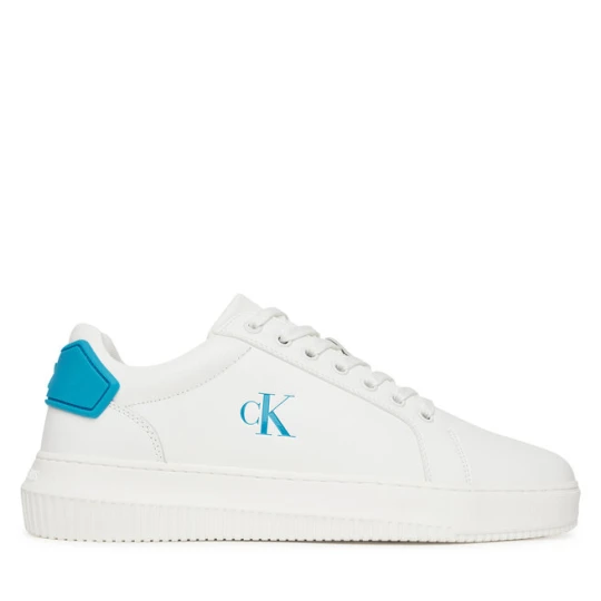 Zdjęcie produktu Sneakersy Calvin Klein Jeans Chunky Cupsole Ru Patch Lth YM0YM01296 Biały