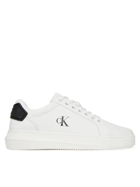 Zdjęcie produktu Sneakersy Calvin Klein Jeans Chunky Cupsole Ru Patch Lth YM0YM01296 Biały