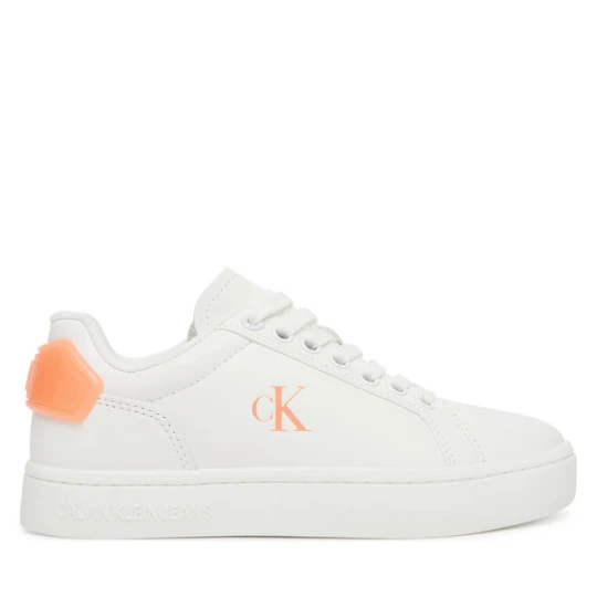 Zdjęcie produktu Sneakersy Calvin Klein Jeans Classic Cupsole Ru Patch Lth Wn YW0YW01845 Biały