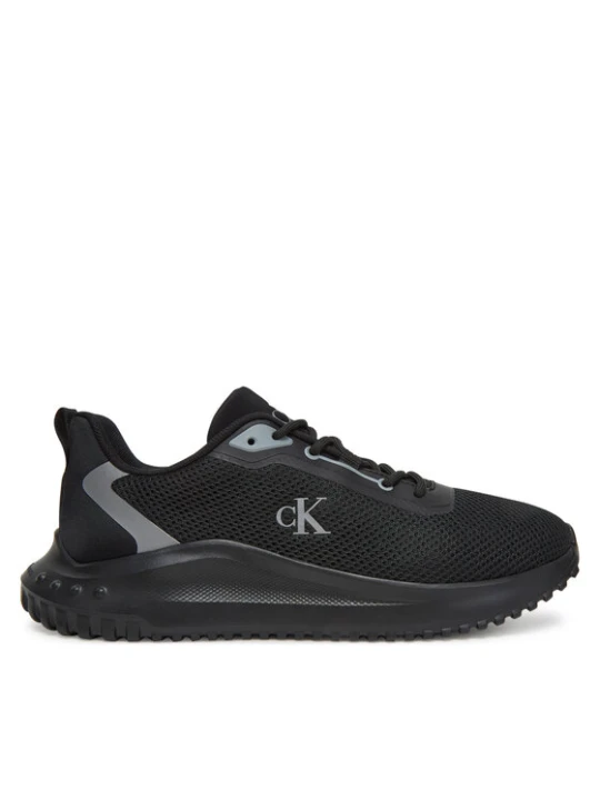 Zdjęcie produktu Sneakersy Calvin Klein Jeans Eva Runner L-Up Mix Mesh Logo Ck YW0YW01851 Czarny