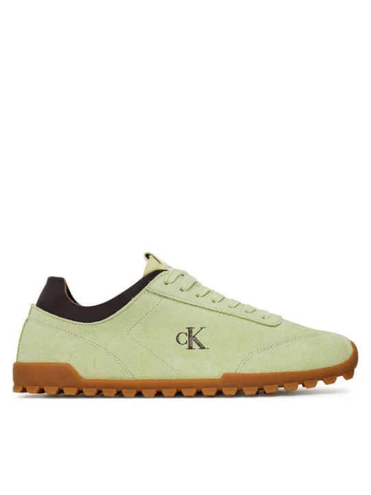 Zdjęcie produktu Sneakersy Calvin Klein Jeans Low Profile Runner Mg Sue YW0YW01898 Zielony