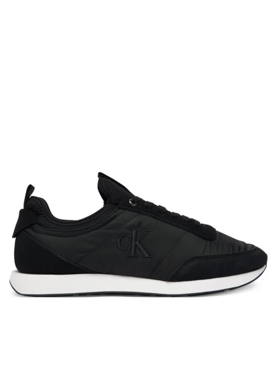 Zdjęcie produktu Sneakersy Calvin Klein Jeans Retro Runner Sock Laceup Mix YM0YM01414 Czarny