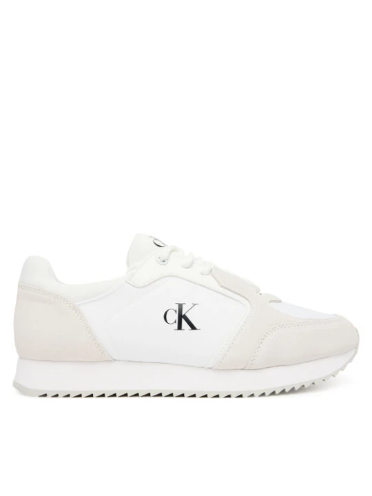 Zdjęcie produktu Sneakersy Calvin Klein Jeans Runner Laceup Sock Mg Nylon Mix YW0YW01644 Biały