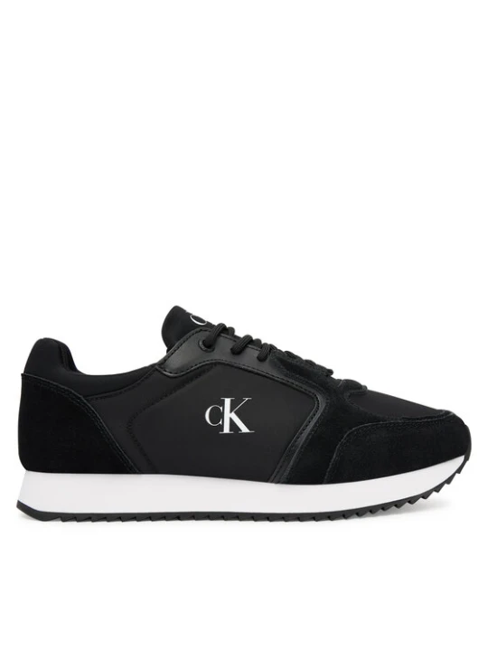 Zdjęcie produktu Sneakersy Calvin Klein Jeans Runner Laceup Sock Mg Nylon Mix YW0YW01644 Czarny