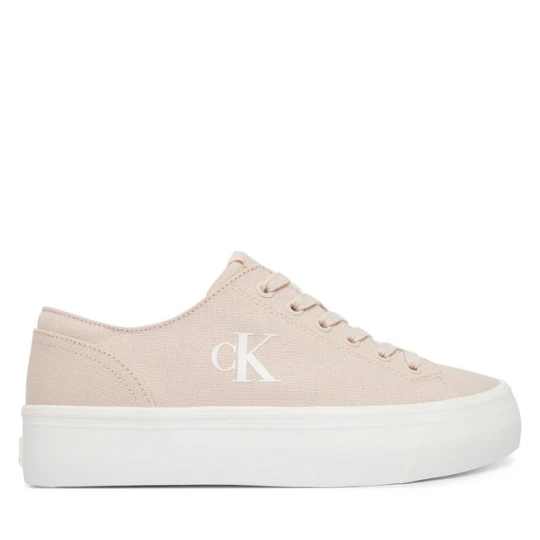 Zdjęcie produktu Sneakersy Calvin Klein Jeans Vulc Flatform Low Canvas Mg YW0YW01763 Różowy