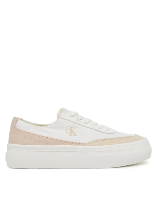 Zdjęcie produktu Sneakersy Calvin Klein Jeans Vulc Flatform Low Cv Mix Mg YW0YW01770 Biały
