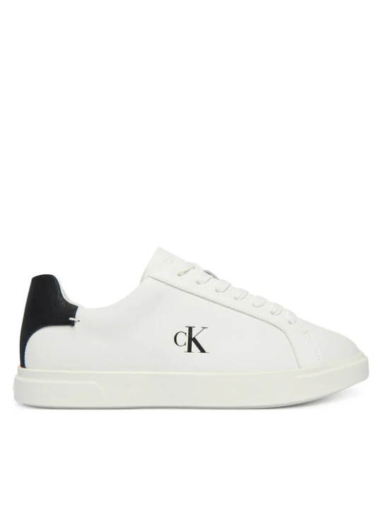 Zdjęcie produktu Sneakersy Calvin Klein Low Pro Cup Laceup Lth Moire HW0HW02845 Biały