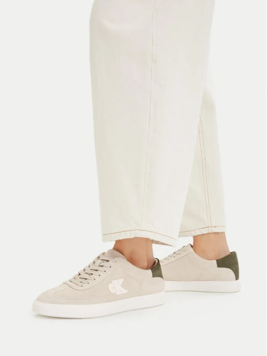 Zdjęcie produktu Sneakersy Calvin Klein Low Pro Cups Wt Suede Mg HW0HW03144 Beżowy