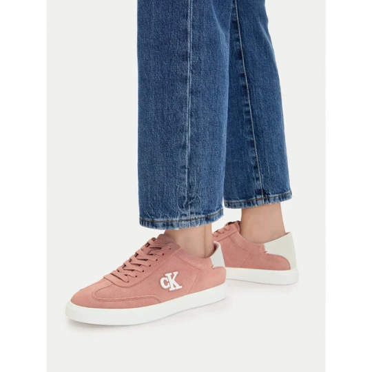 Zdjęcie produktu Sneakersy Calvin Klein Low Pro Cups Wt Suede Mg HW0HW03144 Różowy