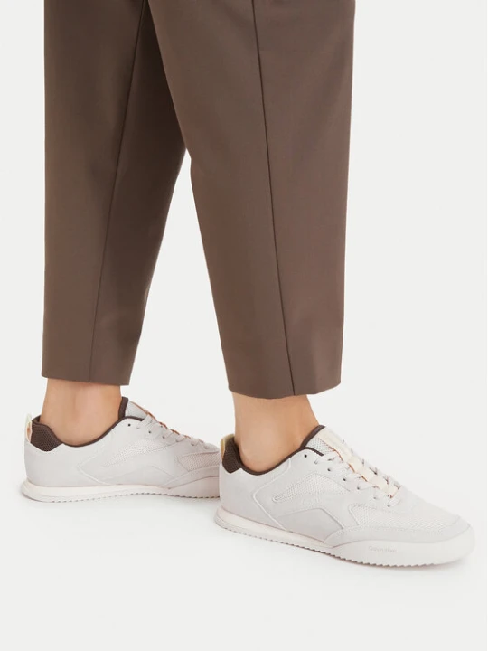 Zdjęcie produktu Sneakersy Calvin Klein Low Pro Runner Refl Mesh Sue HW0HW03100 Kremowy