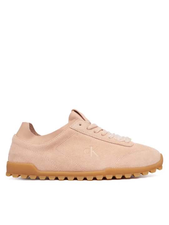 Zdjęcie produktu Sneakersy Calvin Klein Low Profile Run Mg Sue Db Laces HW0HW03150 Różowy jasny