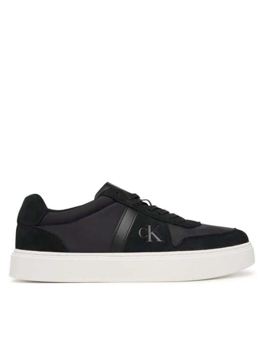 Zdjęcie produktu Sneakersy Calvin Klein Mixed Texture Lace Up Cupsole Trainers YM0YM01395 Czarny