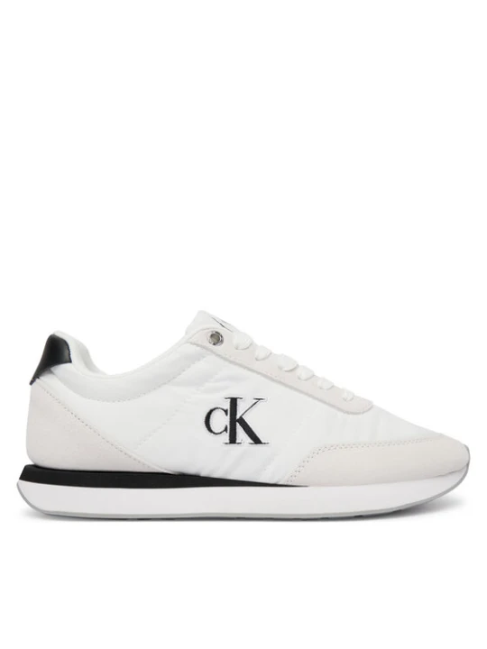 Zdjęcie produktu Sneakersy Calvin Klein Retro Runner Ess Mix Mat Wmn YW0YW01990 Biały