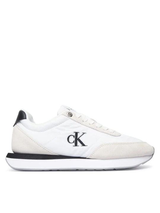 Zdjęcie produktu Sneakersy Calvin Klein Retro Runner Ess Mix Mat Wmn YW0YW01990 Biały