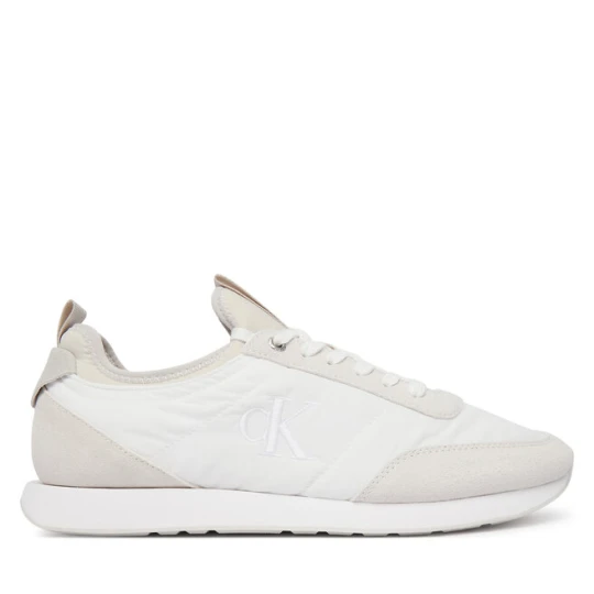 Zdjęcie produktu Sneakersy Calvin Klein Retro Runner Sock Laceup Mix YM0YM01414 Biały