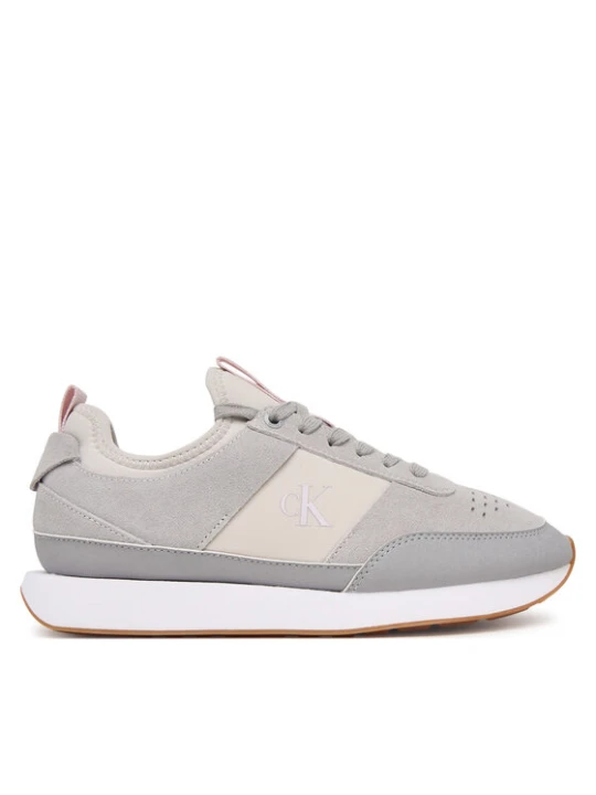 Zdjęcie produktu Sneakersy Calvin Klein Retro Runner Sock Laceup Neo Mix HW0HW03250 Szary