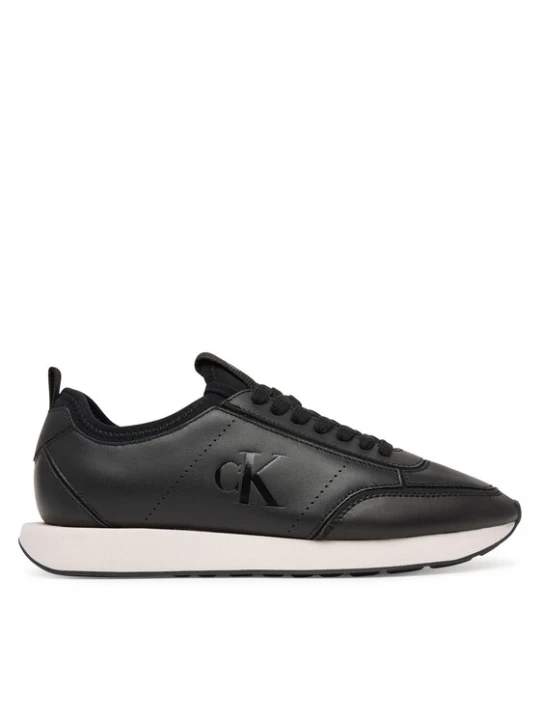 Zdjęcie produktu Sneakersy Calvin Klein Retro Runner Sock Panl Lth Neo HW0HW03118 Czarny
