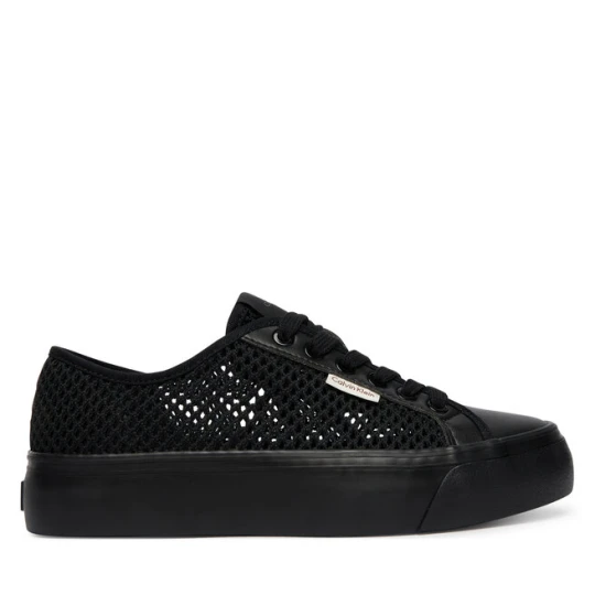Zdjęcie produktu Sneakersy Calvin Klein Vulc Flatf Lace Up Lin Mesh HW0HW02971 Czarny