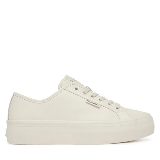 Zdjęcie produktu Sneakersy Calvin Klein Vulc Flatf Lace Up Lth YW0YW01932 Biały