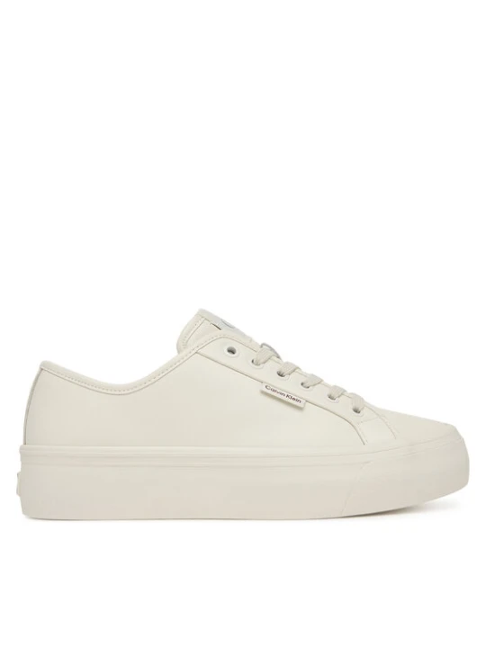 Zdjęcie produktu Sneakersy Calvin Klein Vulc Flatf Lace Up Lth YW0YW01932 Biały