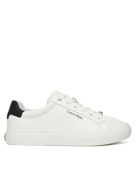 Zdjęcie produktu Sneakersy Calvin Klein Vulc Lace Up Lth / Moire Bt HW0HW02747 Biały