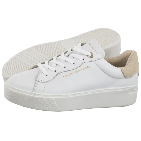 Zdjęcie produktu Sneakersy Chic Platform Cupsole Sneaker White / Soft Cream FW0FW09021 0K4 (TH1425-a) Tommy Hilfiger