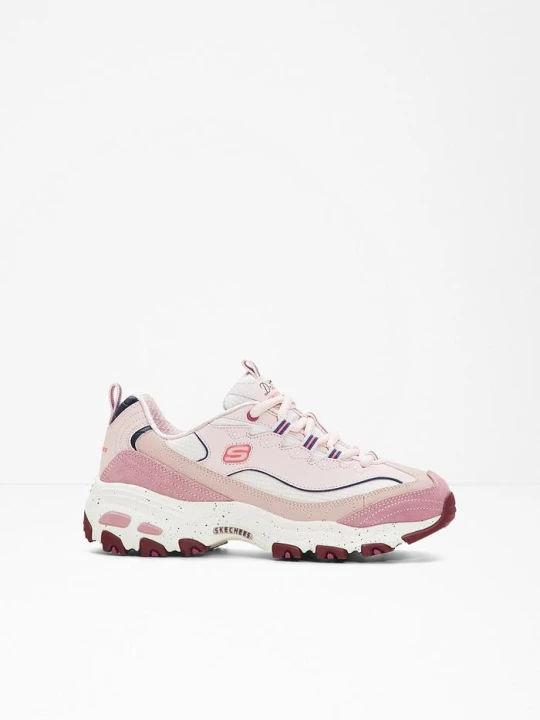 Zdjęcie produktu Sneakersy chunky Skechers z pianką memory BonPrix różowy