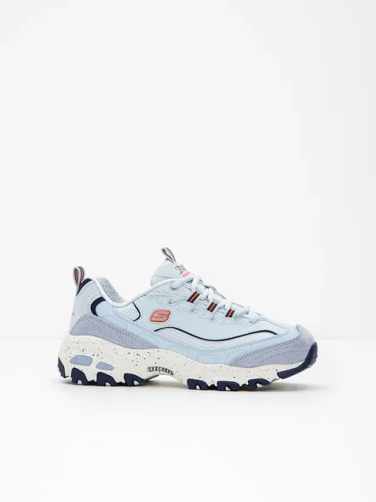 Zdjęcie produktu Sneakersy chunky Skechers z pianką memory BonPrix niebieski