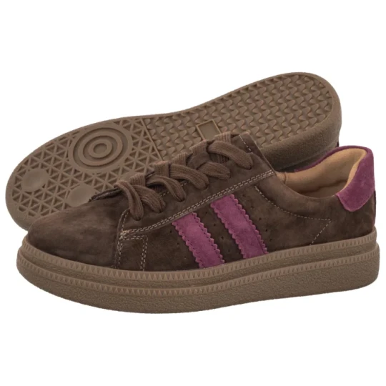 Zdjęcie produktu Sneakersy Ciemnobrązowe DP7981 / 26 D BR (FO258-a) Filippo
